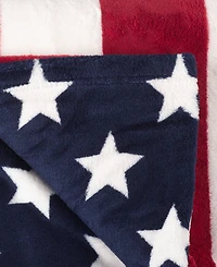 Saro Lifestyle American Flag Throw, 50" x 60"