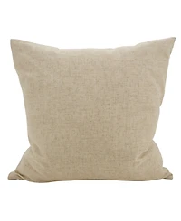 Saro Lifestyle Rose Flower Statement Decorative Pillow, 18" x