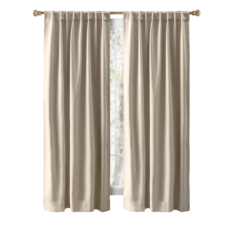 Ricardo Ultimate Black-Out 2-Way Pocket Curtain Panel 56"W x 72"L