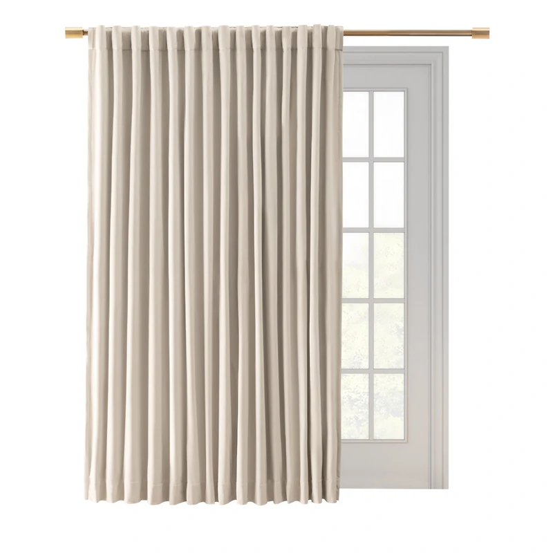 Ricardo Premium Velvet Rod Pocket With Back Tabs Patio Panel 100"W x 84"L