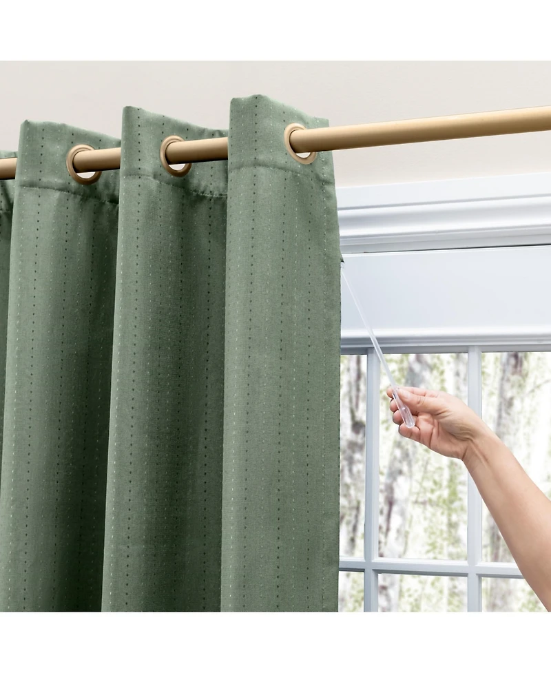 Ricardo Grand Pointe Grommet Panel w/Wand Curtain 54"W x 45"L