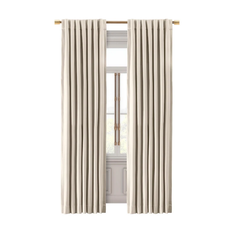 Ricardo Premium Velvet Rod Pocket With Back Tabs Panel Curtain 50"W x 96"L