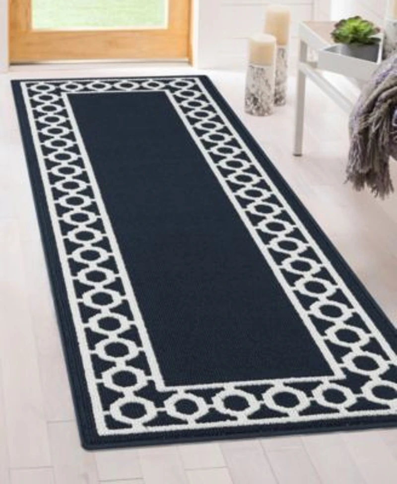 Jean Pierre Christine Trellis Border Tufted Runner Rugs