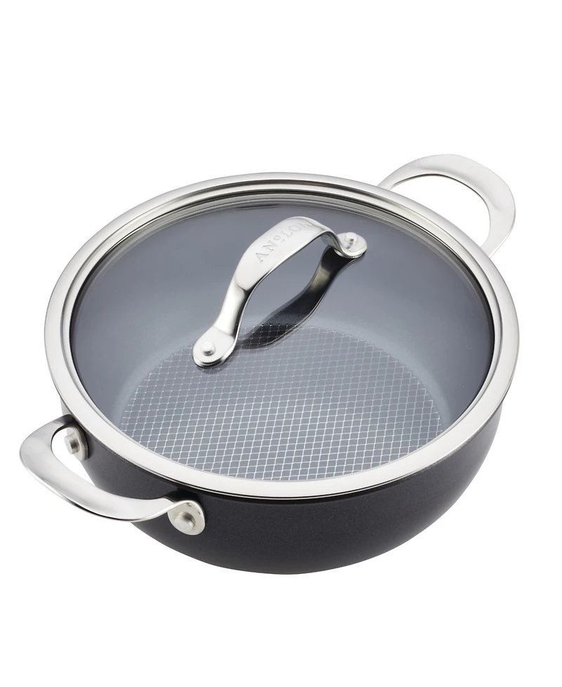 Anolon X Hybrid Nonstick Aluminum 4 Qt Casserole Pan With Lid
