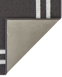 Jean Pierre Double Line Border Tufted - Machine Washable Runner Rug