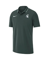 Men's Nike Green Michigan State Spartans Coaches Performance Polo Shirt