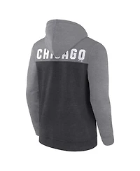 Men's Fanatics Heathered Charcoal, Gray Chicago White Sox Blown Away Full-Zip Hoodie