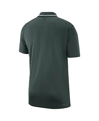 Men's Nike Green Michigan State Spartans Coaches Performance Polo Shirt