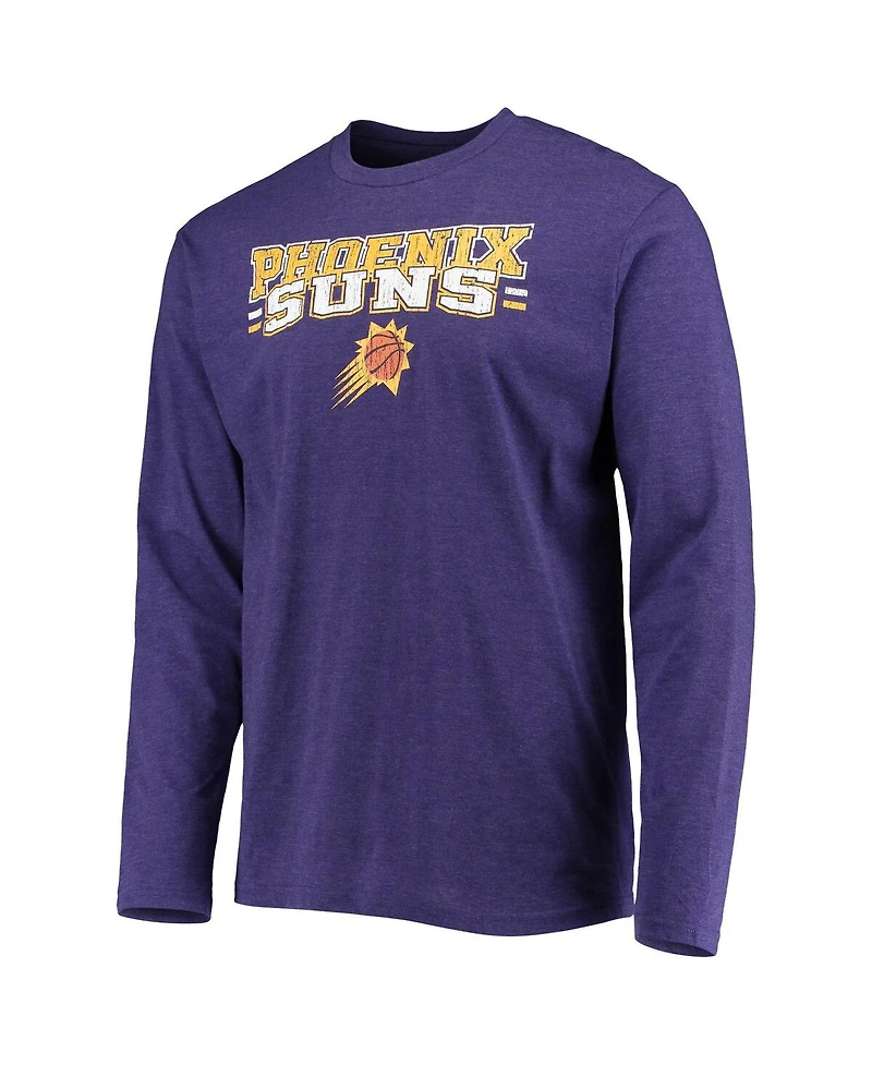 Men's Concepts Sport Black, Purple Phoenix Suns Long Sleeve T-shirt and Pants Sleep Set
