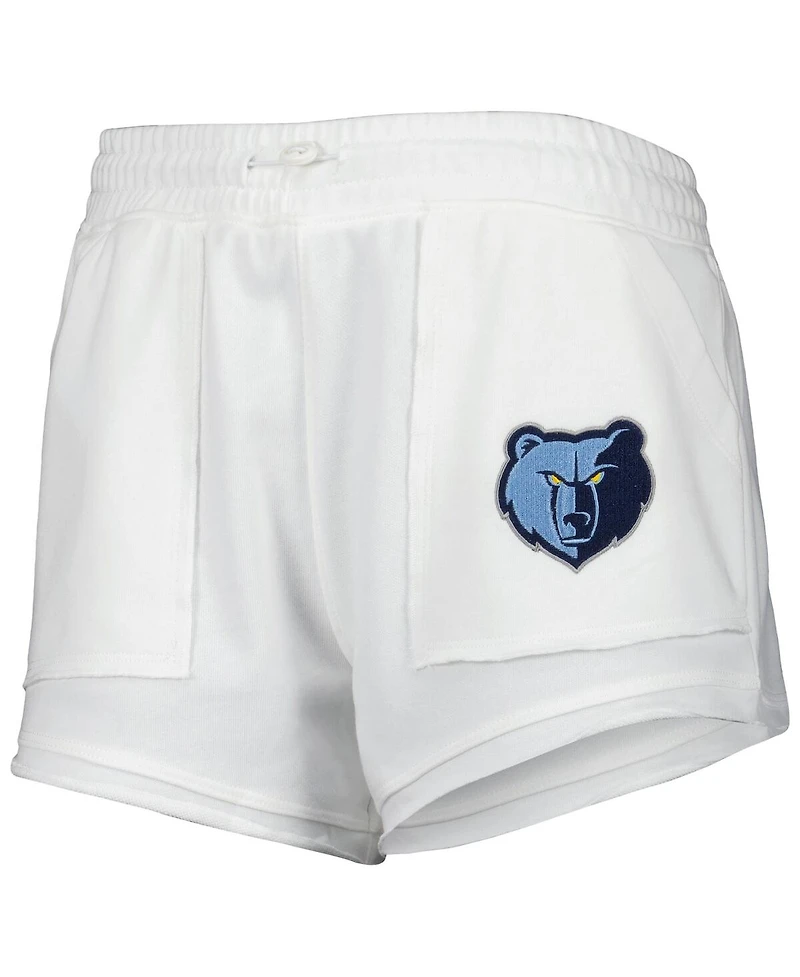 Women's Concepts Sport White Memphis Grizzlies Sunray Shorts