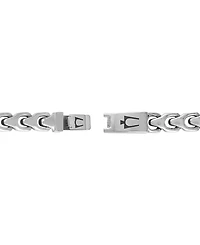 Bulova Men's Link Bracelet in Stainless Steel