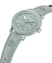 Timberland Men's Quartz Driscoll Plastic Gray Genuine Leather Watch 46mm