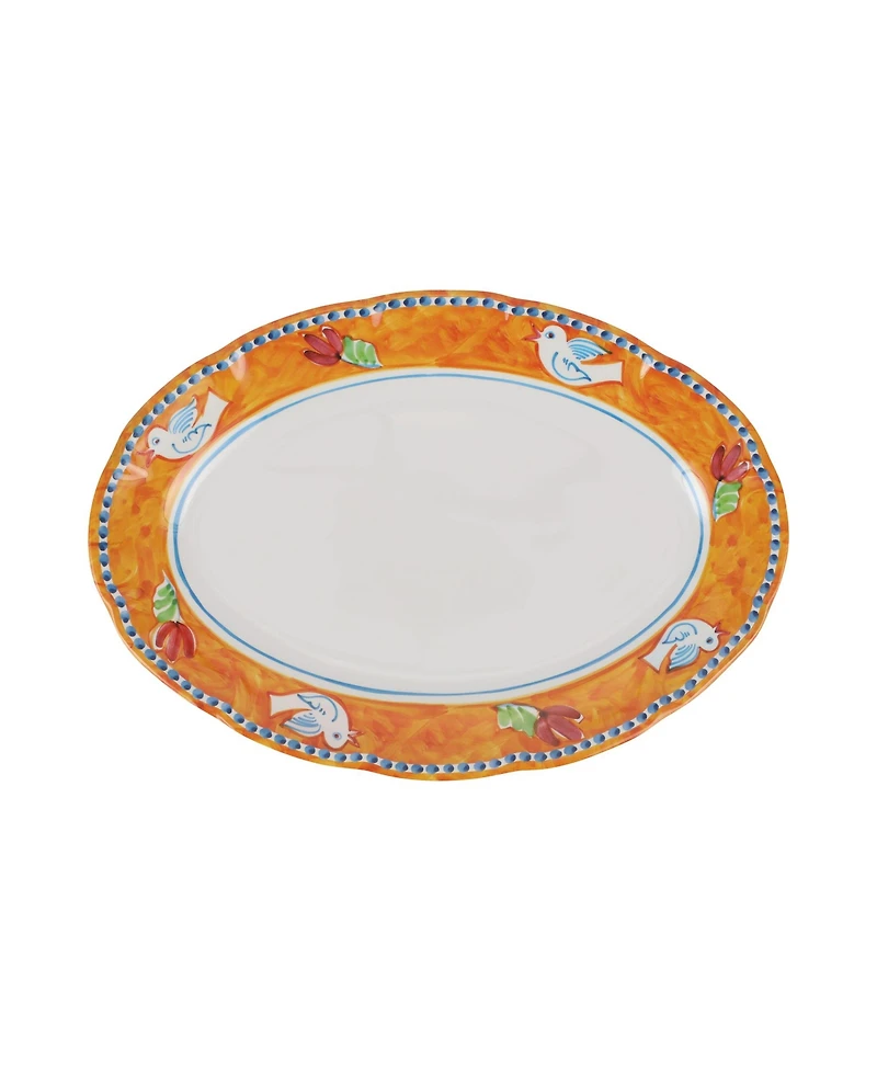 Vietri Melamine Campagna Pesce Oval Platter
