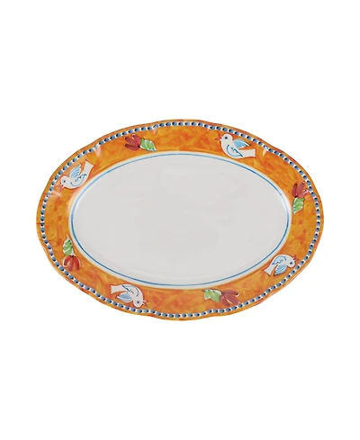 Vietri Melamine Campagna Pesce Oval Platter