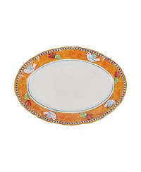 Vietri Melamine Campagna Pesce Oval Platter