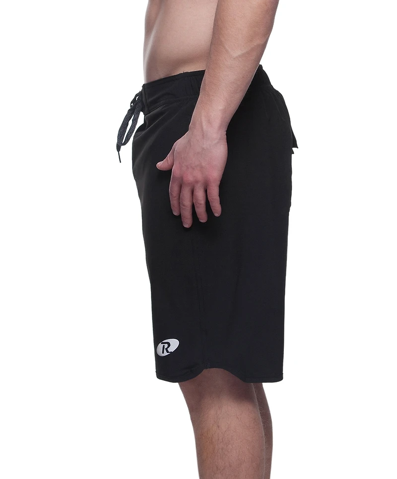 Rokka&Rolla Men's 9" Stretch Mesh Lined Swim Trunks, up to 2XL