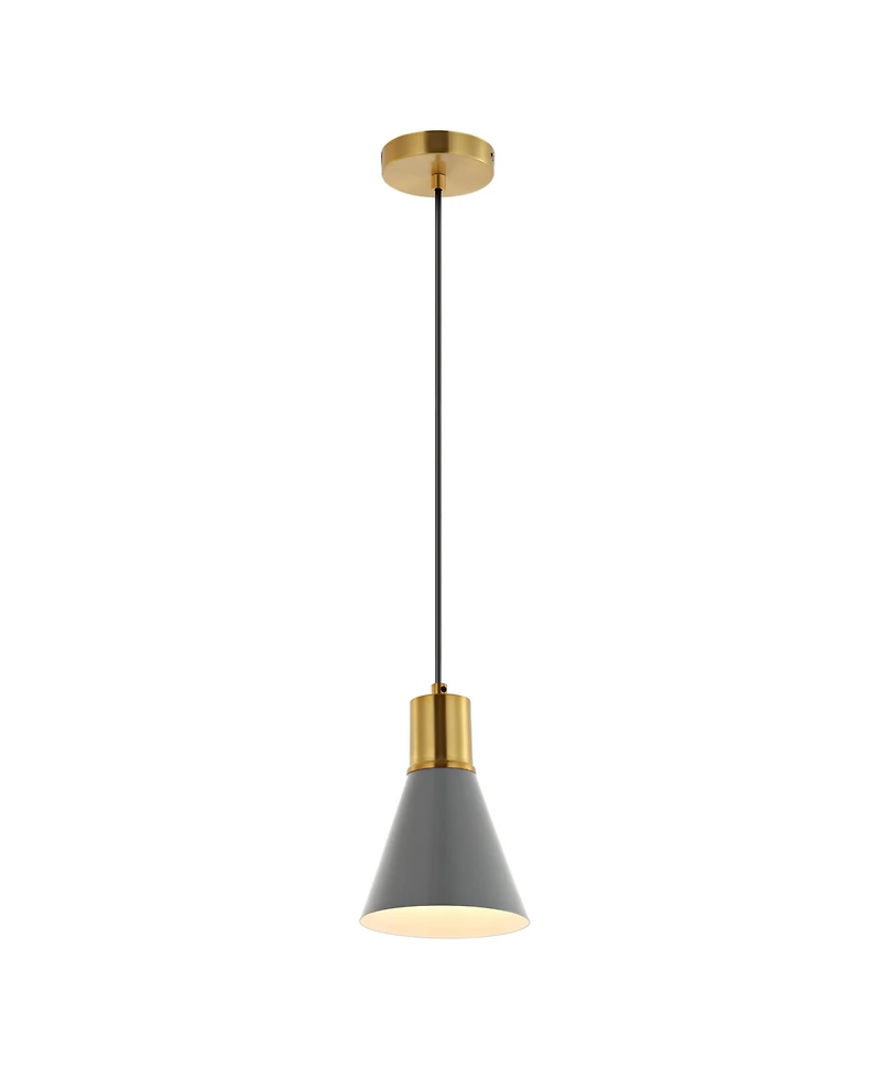 Apollo 6" 1-Light Mid-Century Modern Iron Led Pendant