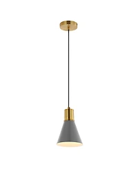 Apollo 6" 1-Light Mid-Century Modern Iron Led Pendant