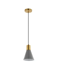Apollo 6" 1-Light Mid-Century Modern Iron Led Pendant