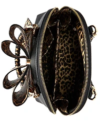 Like Dreams Leopard Top Handle Small Bow Bag