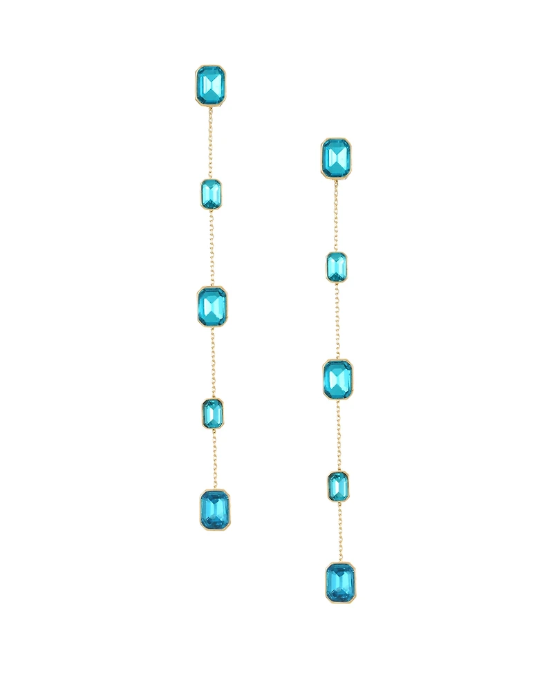 Ettika 18K Gold Plated Brass Iconic Linear Earrings