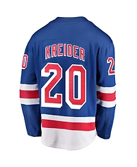 Men's Fanatics Chris Kreider Blue New York Rangers Home Breakaway Player Jersey