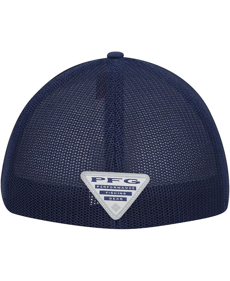 Men's Columbia Navy Auburn Tigers Pfg Hooks Flex Hat