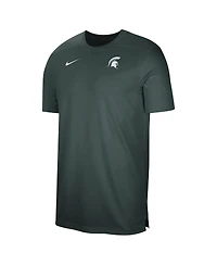 Men's Nike Green Michigan State Spartans Sideline Coaches Performance Top