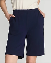 Lands' End Petite Sport Knit High Rise Shorts