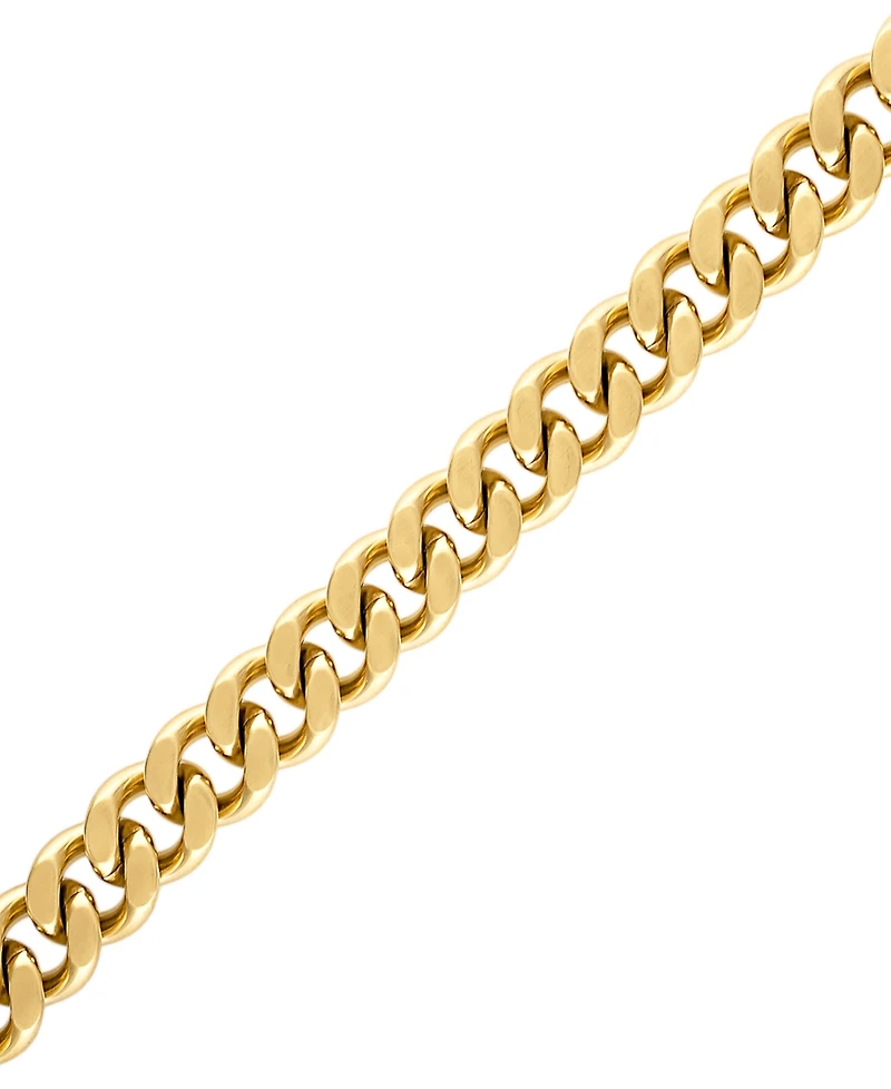 Bulova Men's Classic Curb Chain Bracelet Gold-Plated Stainless Steel