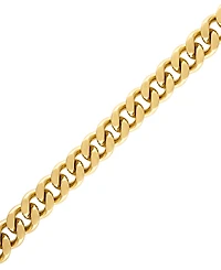 Bulova Men's Classic Curb Chain Bracelet Gold-Plated Stainless Steel