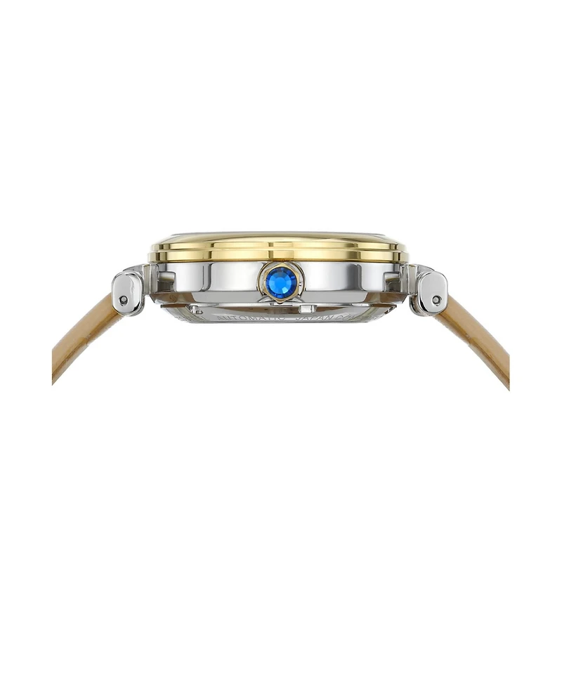 Porsamo Bleu Women's Laura Automatic Genuine Leather Band Watch 1212CLAL