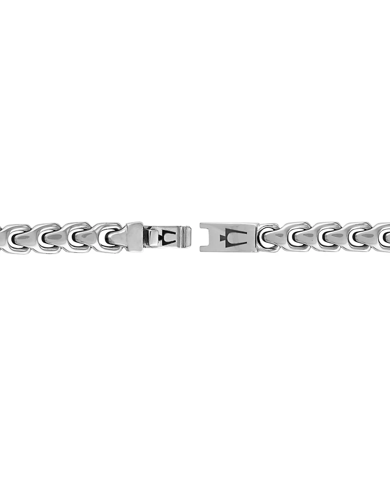Bulova Men's Link Bracelet in Stainless Steel