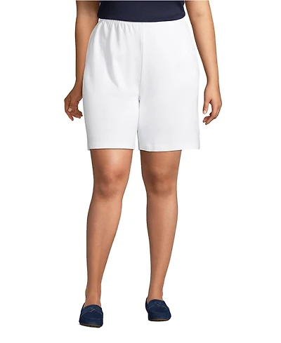 Lands' End Women's Plus Sport Knit High Rise Shorts
