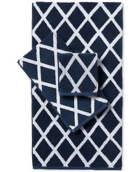 Lauren Ralph Sanders Diamond Cotton Bath Towel, 30" x 56"