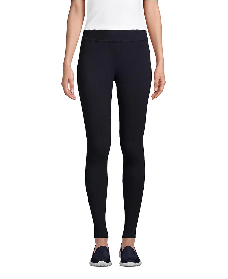 Lands' End Women's Tall Starfish Mid Rise Knit Leggings