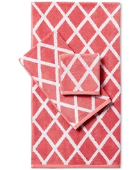 Lauren Ralph Sanders Diamond Cotton Washcloth, 13" x