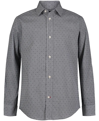 Tommy Hilfiger Long-Sleeve Button-Up Shirt, Big Boys