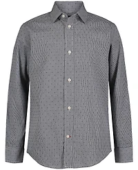 Tommy Hilfiger Long-Sleeve Button-Up Shirt, Big Boys