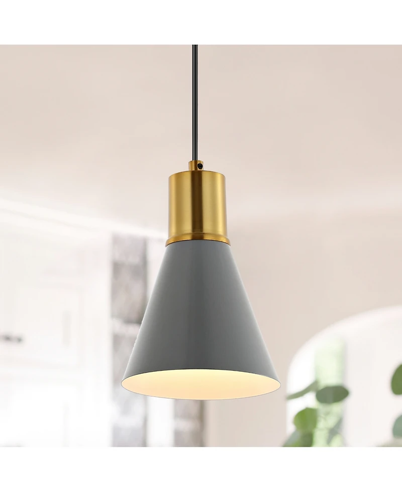Apollo 6" 1-Light Mid-Century Modern Iron Led Pendant