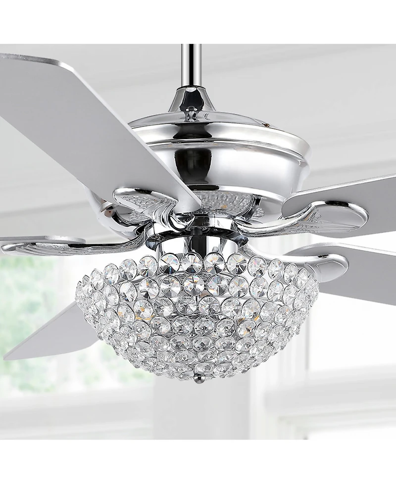 Cammy 52" 3-Light Traditional Transitional Iron Led Ceiling Fan