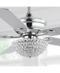 Cammy 52" 3-Light Traditional Transitional Iron Led Ceiling Fan