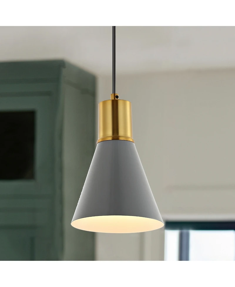 Apollo 6" 1-Light Mid-Century Modern Iron Led Pendant