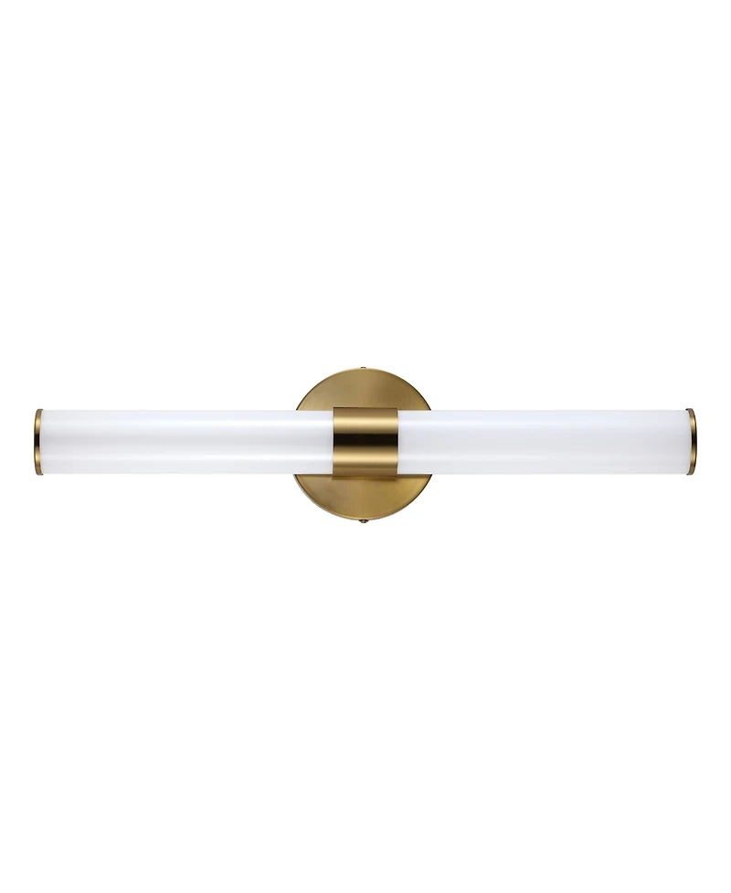 Brooks 20.13" 1-Light Industrial Mid-Century Iron Integrated Led Vanity Light