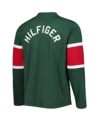 Men's Tommy Hilfiger Green Minnesota Wild Walter Lace-Up Long Sleeve Top