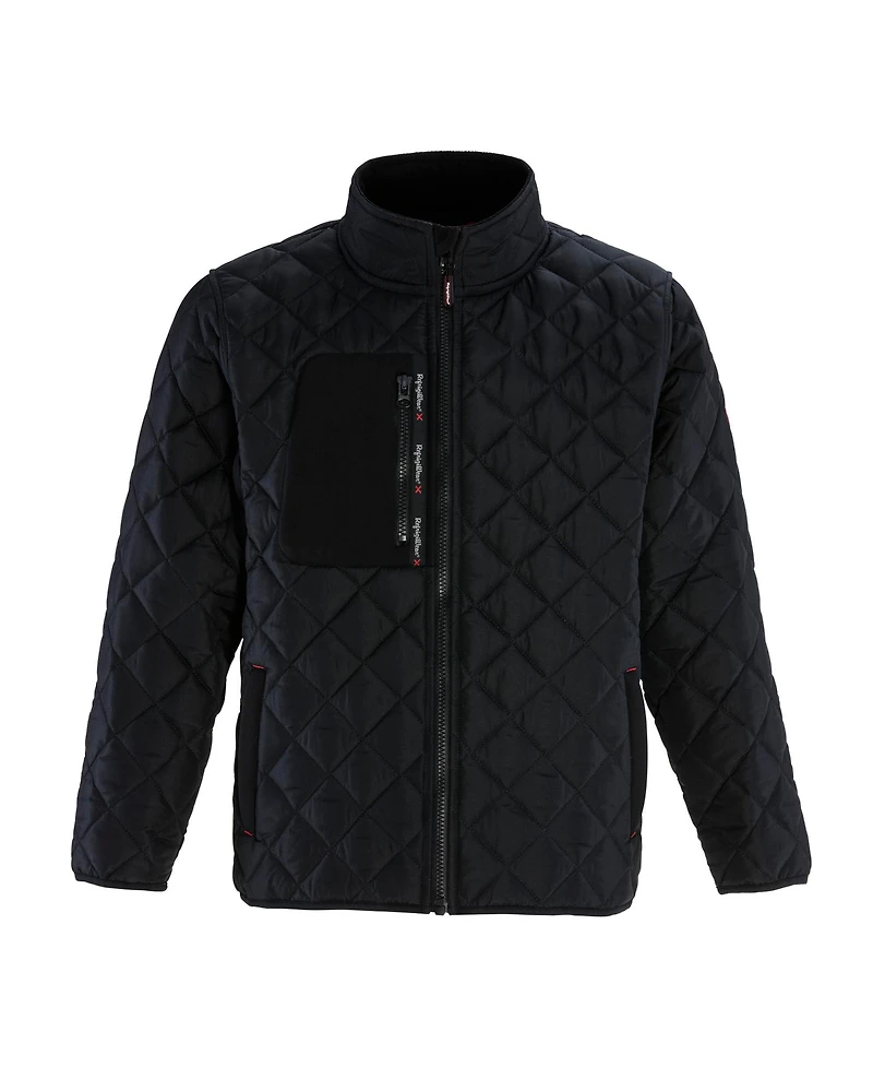 RefrigiWear Big & Tall EnduraQuilt Diamond Quilted Puffer Jacket - Insulated Cold Weather Water-Resistant Winter Coat