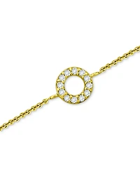 Giani Bernini Cubic Zirconia Circle Ankle Bracelet, Created for Macy's