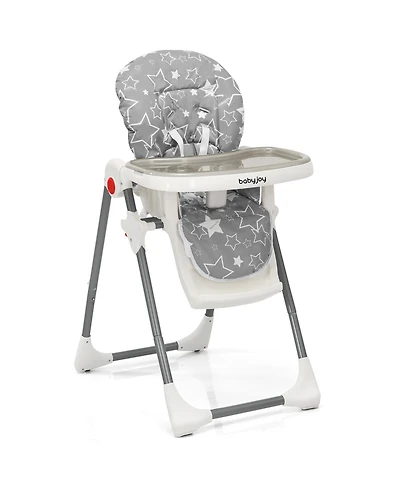 Costway Toddler Folding High Chair Dining Chair w/ 6-Level Height Adjustment