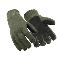 RefrigiWear Men's Insulated Wool Leather Palm Glove - Extreme Cold Protection, Durable Palm, Fleece Lining