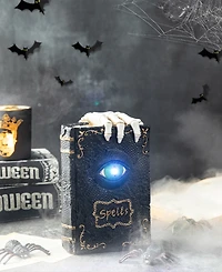 Glitzhome 7.75" H Halloween Lighted Ghostbuster Resin Book